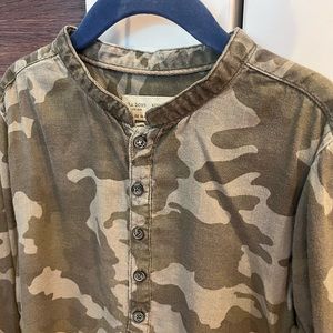 Zara camouflage shirt-size 7